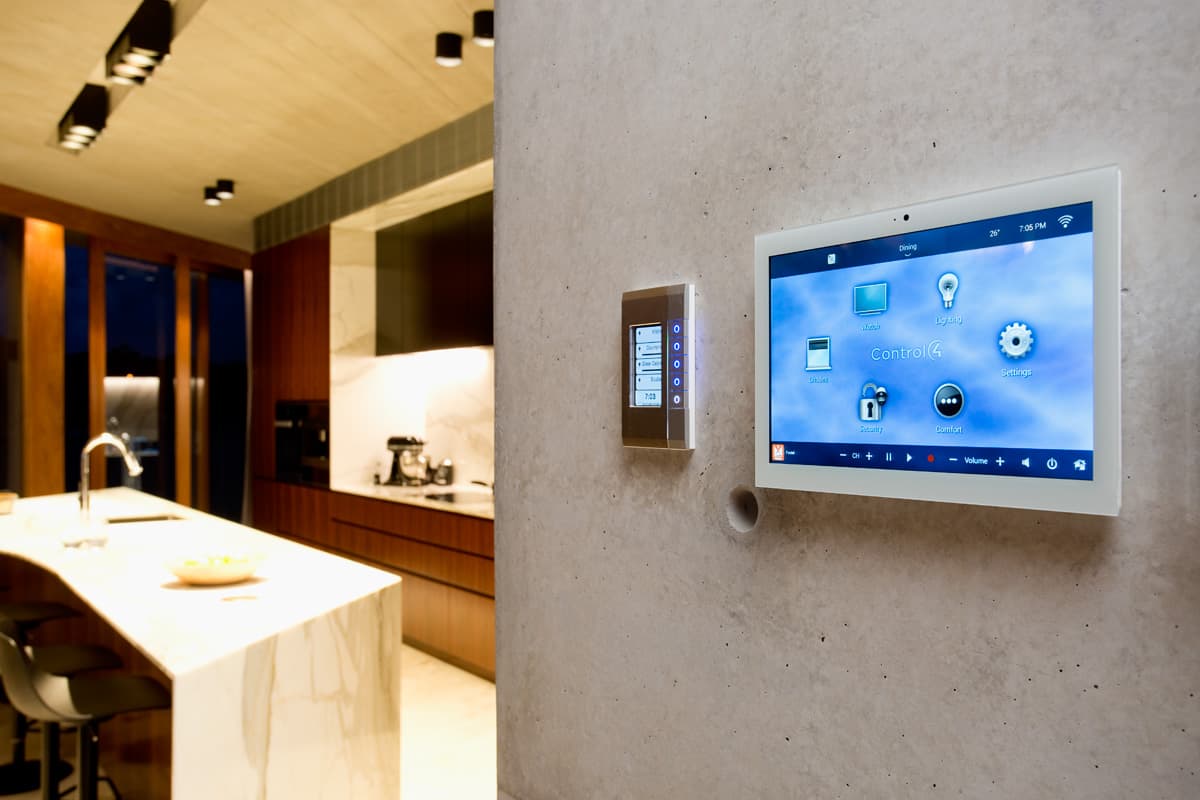 Electronic Living Control4 Touch Panel