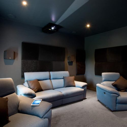 Home Cinema with acoustic treatment